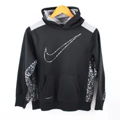 Nike Therma-FIT Boys Large Black Gray Camo Hoodie