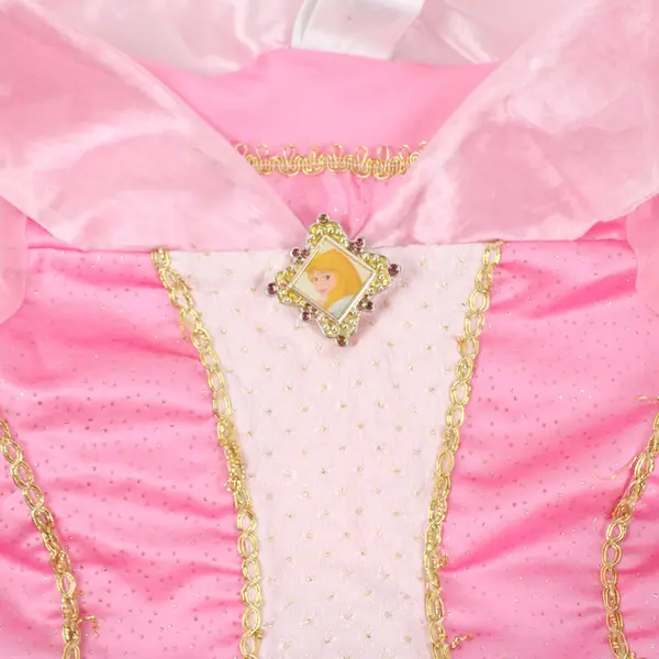 Disney Store Princess Aurora Pink Dress Costume Girls Size Small 6/6X FLAWED