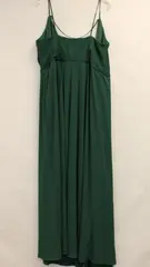 David's Bridal Women's Plus Size 18 Forest Green V-Neck Wrap Maxi Dress