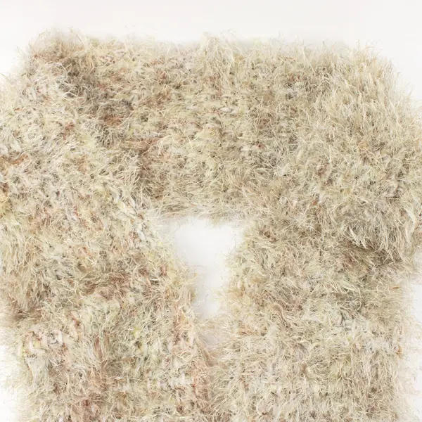 Beige Eyelash Scarf