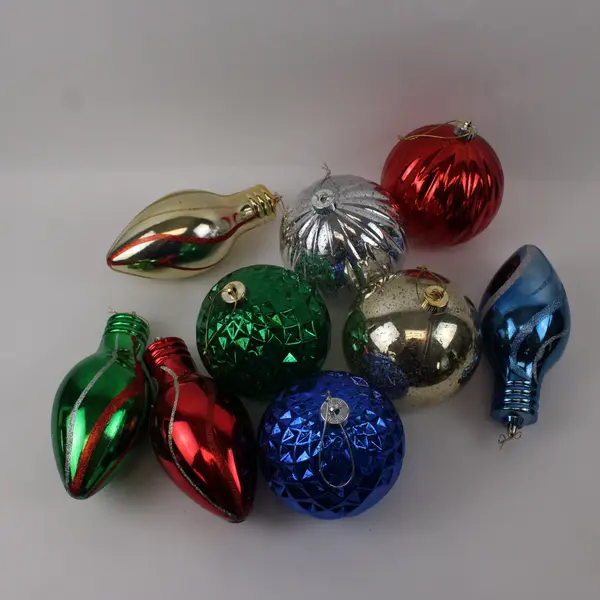 Large Plastic Christmas Ornaments Holiday Decor