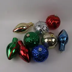 Large Plastic Christmas Ornaments Holiday Decor