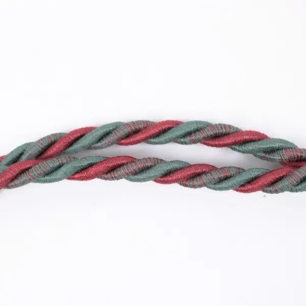 Red & Green Tassel Curtain Tieback 8.5 ft Decorative Window Treatment