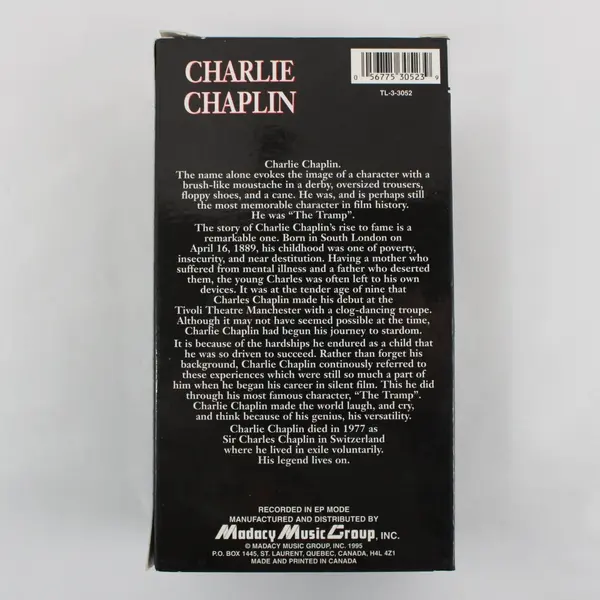 Charlie Chaplin 3-VHS Set Gold Rush Caught in a Cabaret By the Sea/The Bank