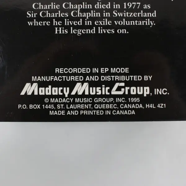 Charlie Chaplin 3-VHS Set Gold Rush Caught in a Cabaret By the Sea/The Bank