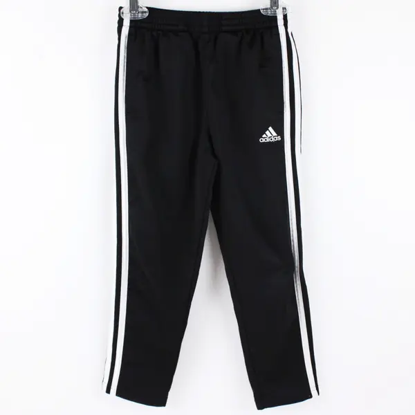 adidas Kids Black White 3-Stripe Joggers Pants Size 6