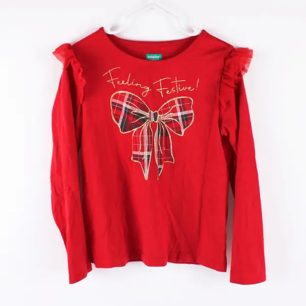 Garanimals 365 Girls Feeling Festive Long Sleeve Shirt Size 7