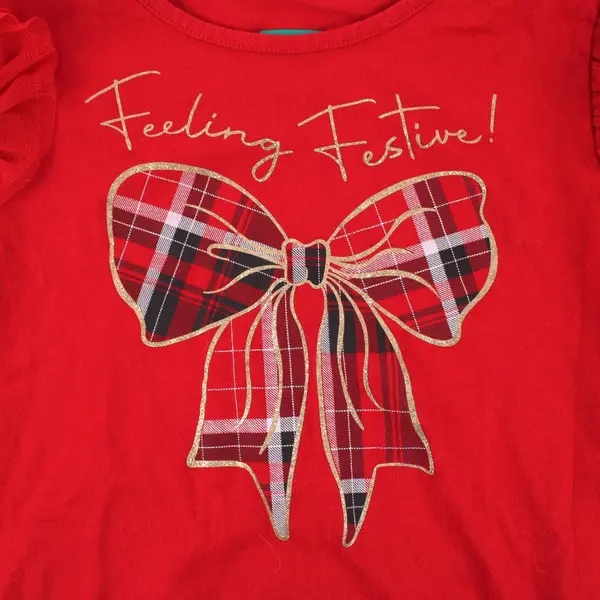Garanimals 365 Girls Feeling Festive Long Sleeve Shirt Size 7