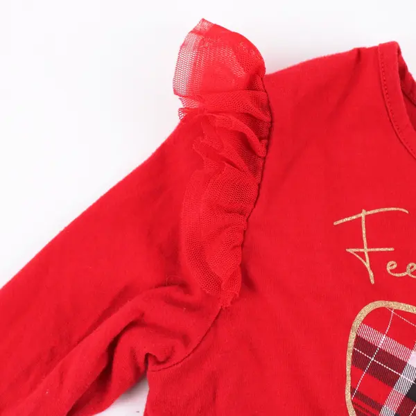 Garanimals 365 Girls Feeling Festive Long Sleeve Shirt Size 7