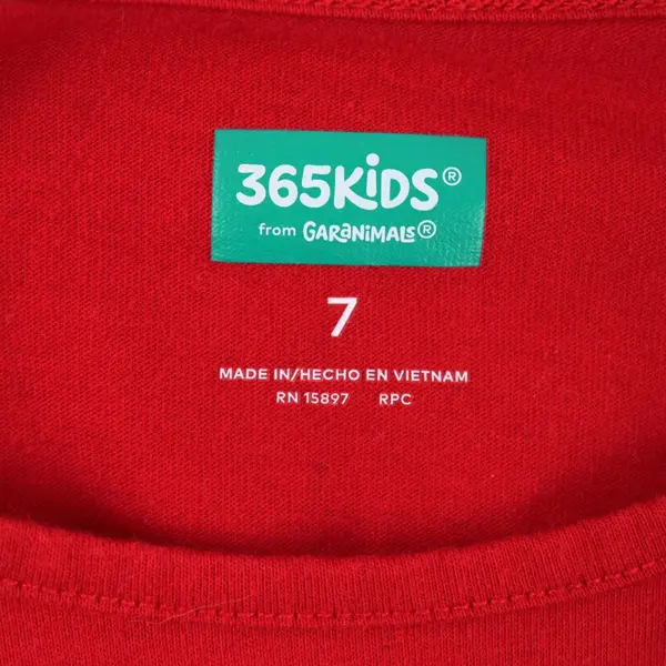 Garanimals 365 Girls Feeling Festive Long Sleeve Shirt Size 7