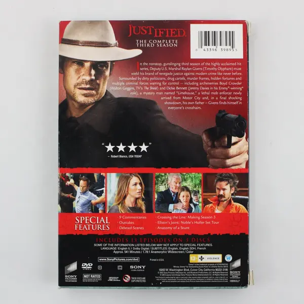 Justified: The Complete Third Season DVD 3-Disc Set (2012)
