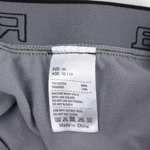 Rolimaka Boys Compression Leggings Gray Size M 10-11Y Activewear