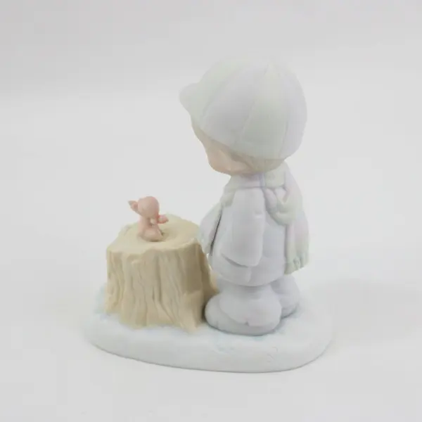 1989 Precious Moments Wishing You A Cozy Season Figurine Enesco W/Box