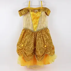 Disney Parks Beauty and the Beast Belle Yellow Dress Costume Girls Small