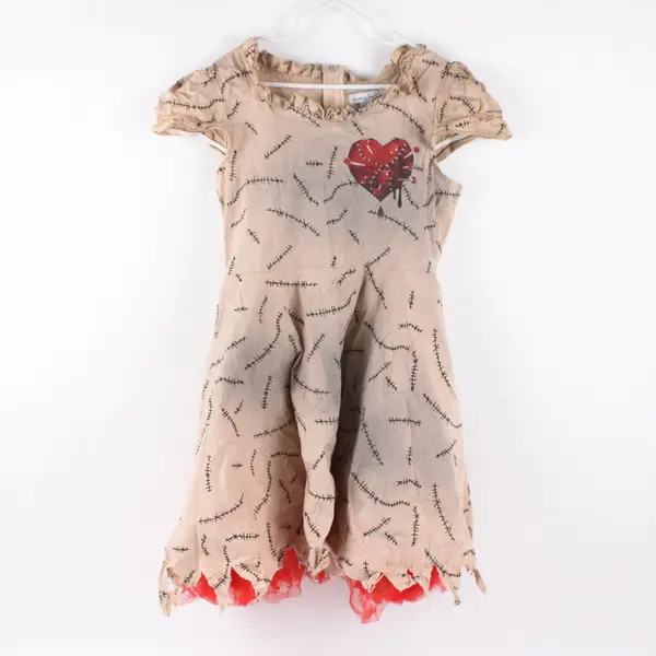 Chasing Fireflies Voodoo Doll Dress Girls Size 10 Pre-Owned