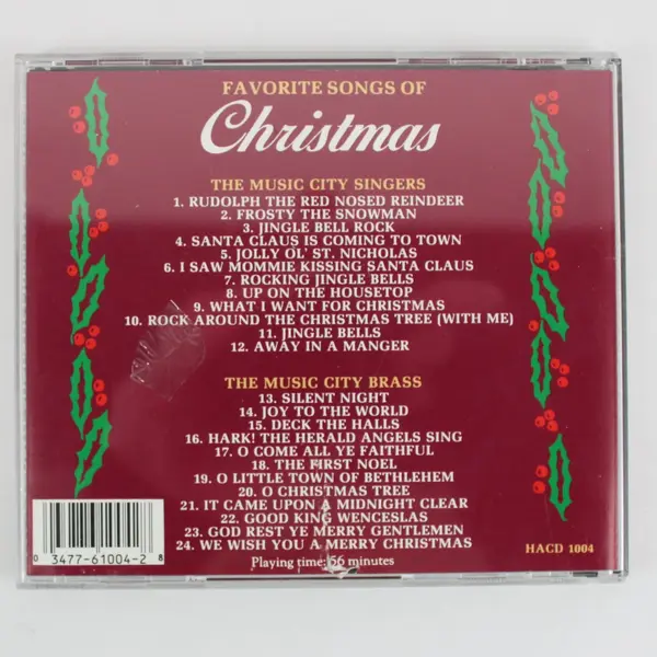Favorite Songs of Christmas CD Music City Singers 24 Holiday Classics #HACD 1004