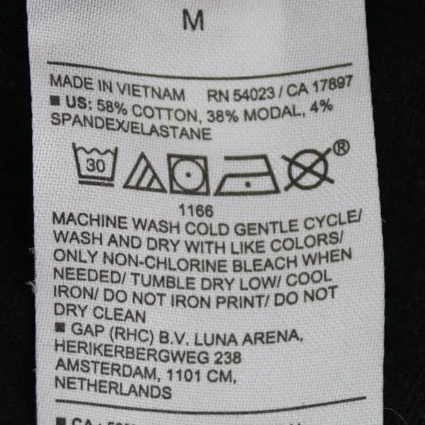 Banana Republic Timeless Tee Women's Medium Black V-Neck Short Sleeve