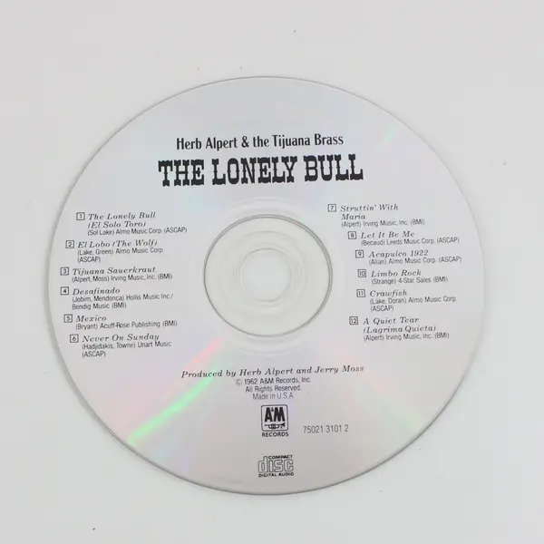 The Lonely Bull CD Herb Alpert & Tijuana Brass A&M Catalog 3101