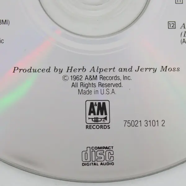 The Lonely Bull CD Herb Alpert & Tijuana Brass A&M Catalog 3101