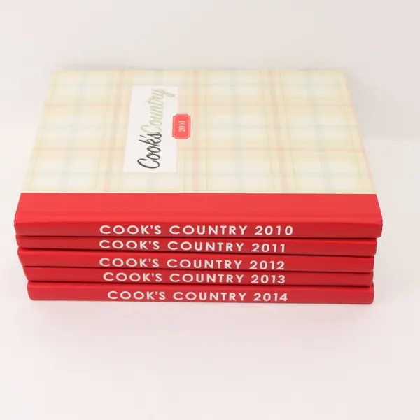 Lot of 5 Cook's Country Annual Cookbooks 2010 2011 2012 2013 & 2014 Good