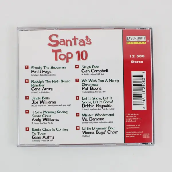 Santa's Top 10 Christmas Music CD 1998, #12 508 