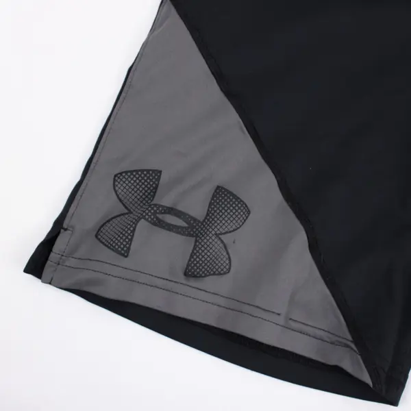 Under Armour Youth Medium Black Gray Athletic Shorts
