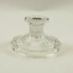 Clear Lead Crystal Glass Candlestick Candle Holder