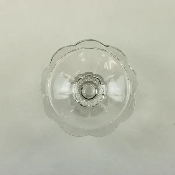 Clear Lead Crystal Glass Candlestick Candle Holder