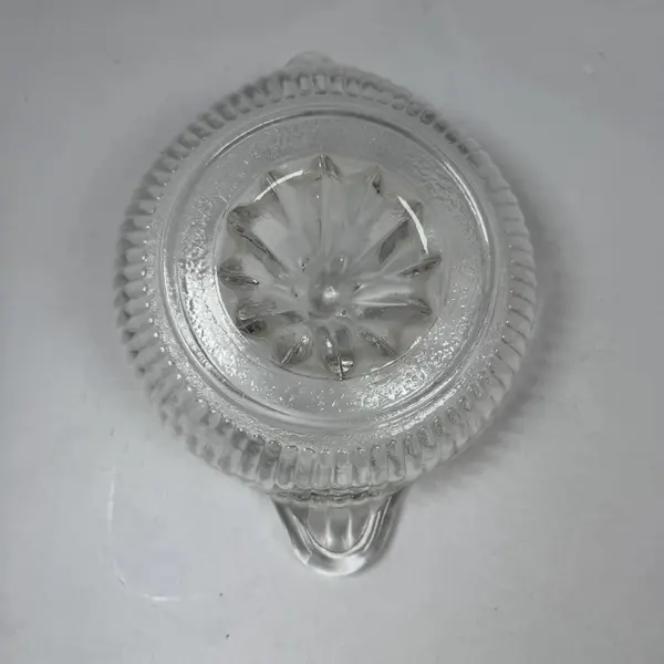 Anchor Hocking Clear Glass Citrus Juicer Reamer Ribbed Pour Spout Handle