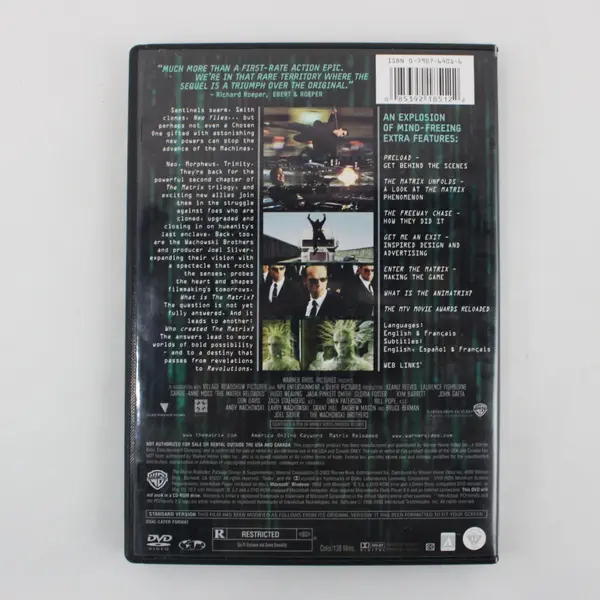 The Matrix Reloaded 2-Disc DVD Set Full-Screen Edition, 2003