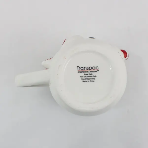 Transpac Snowman Candy Cane Coffee Mug Holiday