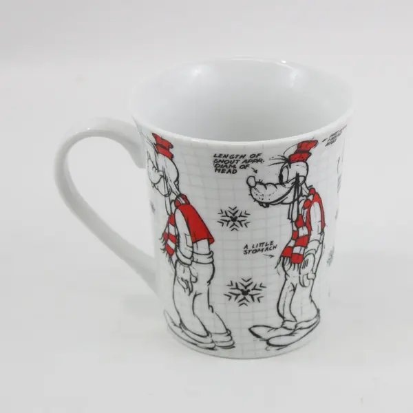 Disney Mickey Mouse Goofy Sketch Book Mug 2008 Ceramic