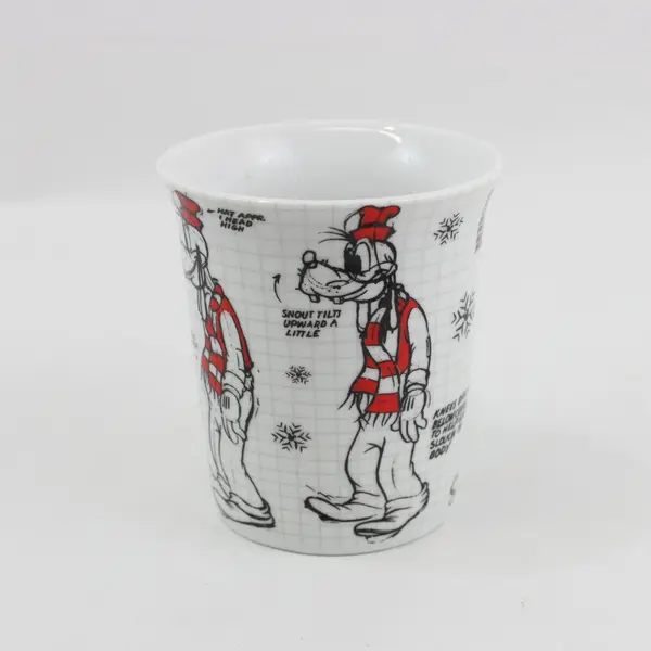 Disney Mickey Mouse Goofy Sketch Book Mug 2008 Ceramic