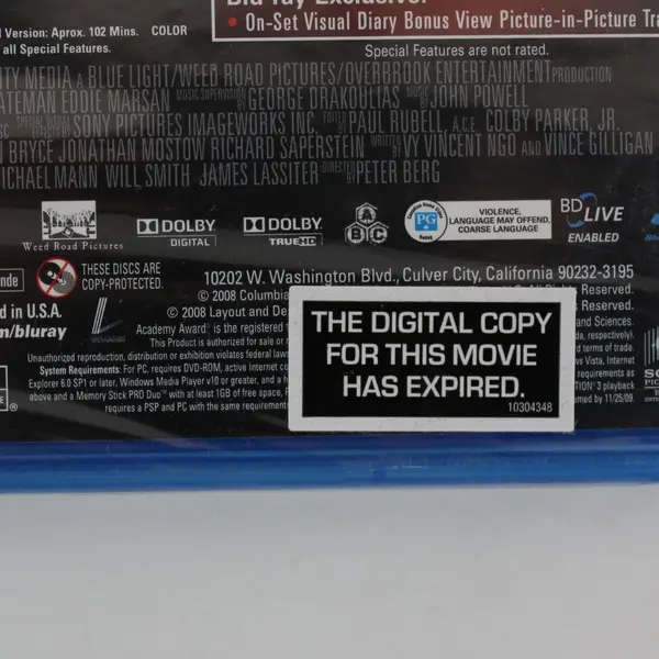 Hancock Unrated Special Edition Blu-ray 2008 Will Smith Charlize Theron
