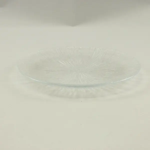 Sasaki Rain Glass Clear Textured Plates Set of 4