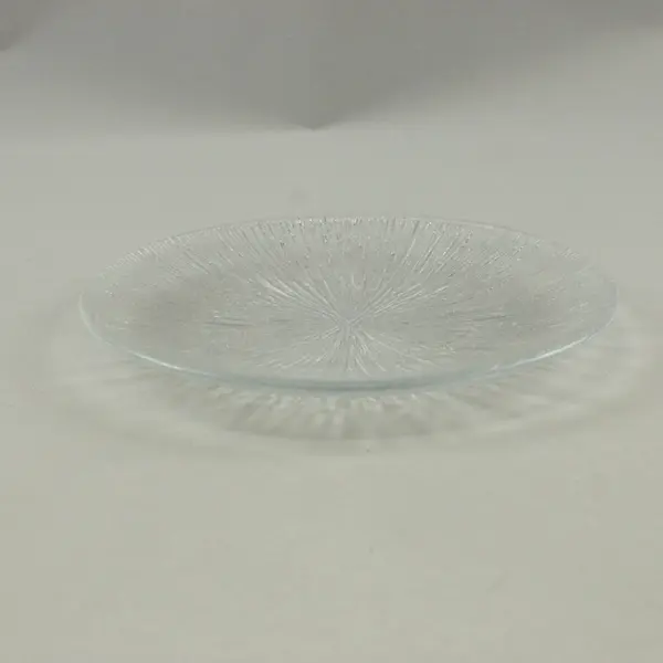 Sasaki Rain Glass Clear Textured Plates Set of 4