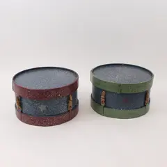 Roman Inc 2000 Vintage Drum Gift Boxes Set of 4 Holiday