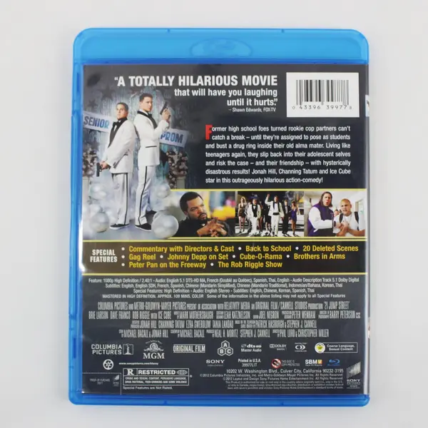 Sony Pictures 21 Jump Street Blu-ray 2012 Widescreen Jonah Hill Channing Tatum