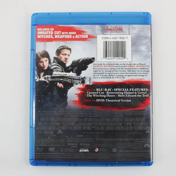 Hansel & Gretel: Witch Hunters Blu-ray 2013 Jeremy Renner Gemma Arterton