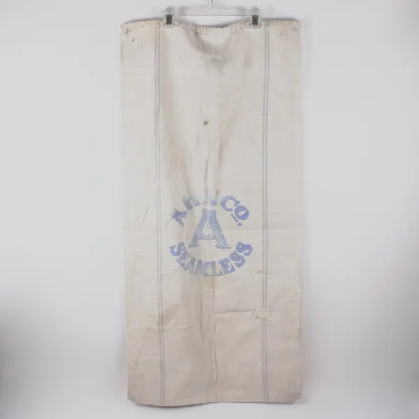 AHN Co. Vintage Seamless Feed Sack 19 x 40 Inch FLAWED