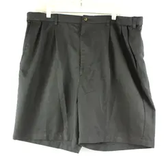 Haggar Men's Black Pleated Shorts Size 42