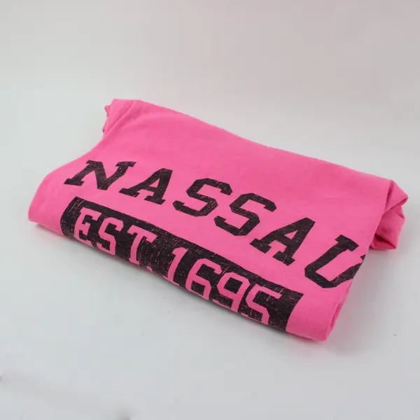 Nassau Bahamas Pink Men's T-Shirt Estimated 2XL No Size Tag