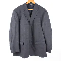 Pronto Uomo Men's 46R Gray Brown Plaid Silk Wool Suit Jacket