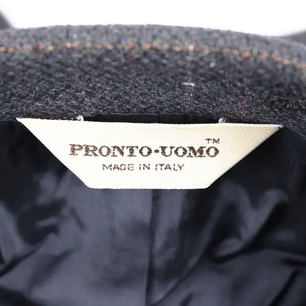 Pronto Uomo Men's 46R Gray Brown Plaid Silk Wool Suit Jacket