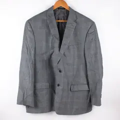 Lauren Ralph Lauren Men's 46R Gray Blue Plaid Suit Jacket