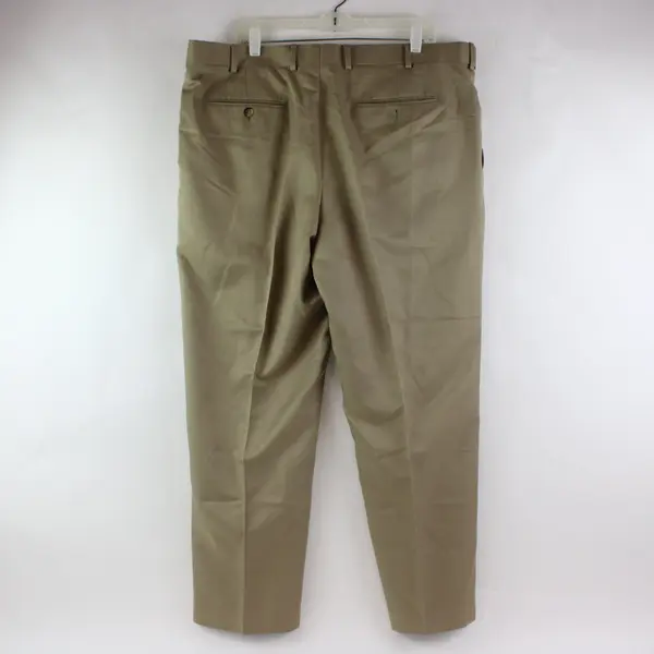 Stafford Men's Beige Classic Fit Dress Pants Size 40x29