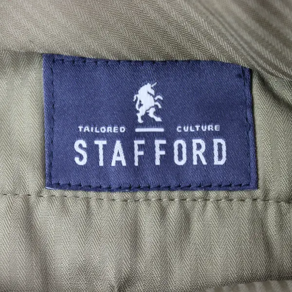 Stafford Men's Beige Classic Fit Dress Pants Size 40x29