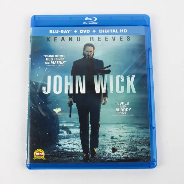 John Wick Blu-ray DVD Movie Keanu Reeves Action Thriller Film