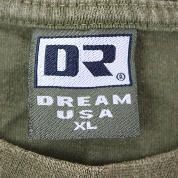 DR Dream Men's Army Green T-Shirt XL Short Sleeve