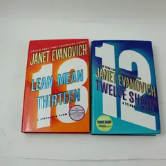 Janet Evanovich Lot of 2 Hardcover Novels Twelve Sharp Lean Mean Thirteen